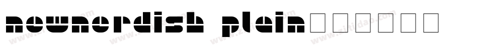 NewNerdish Plain字体转换